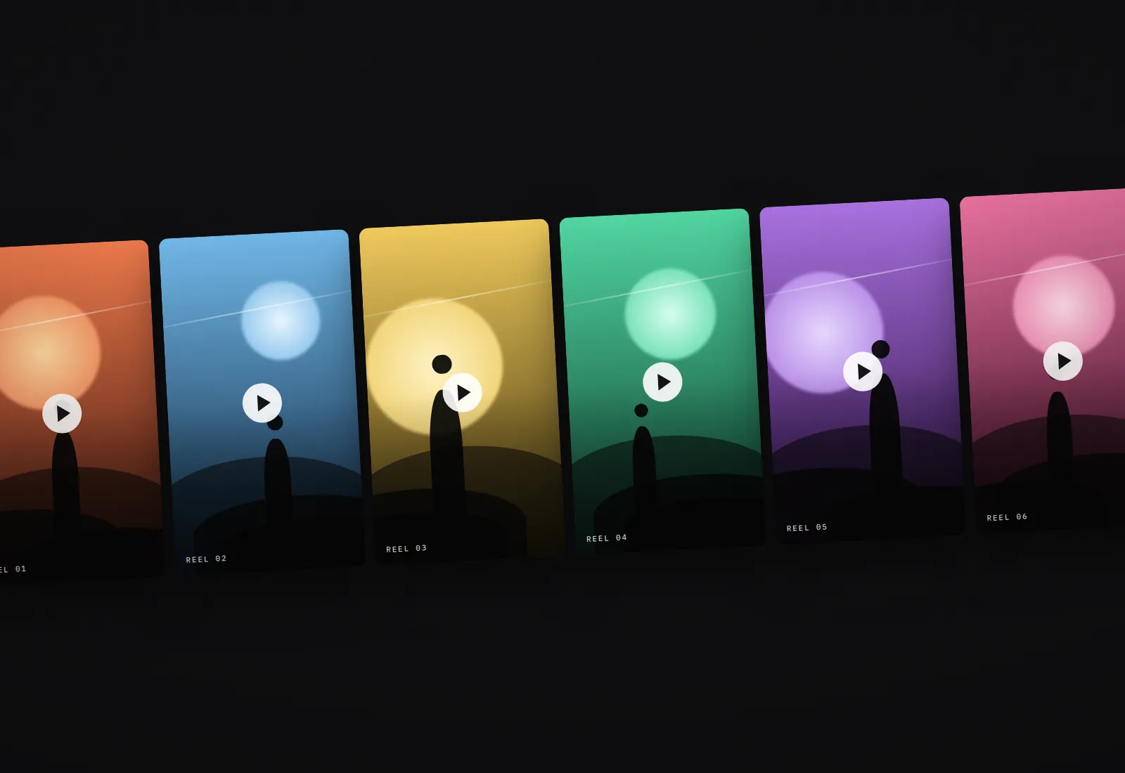 Short-form content frames from recent social media work